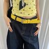 Double-Breasted Women's Belt Y2k Dress Jeans Belt Trendy Wide Waist Belt  Streetwear