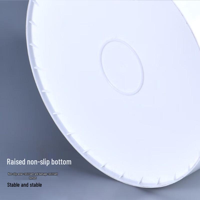 Xindrui 10 л Утолщенное белое пластиковое ведро с крышкой