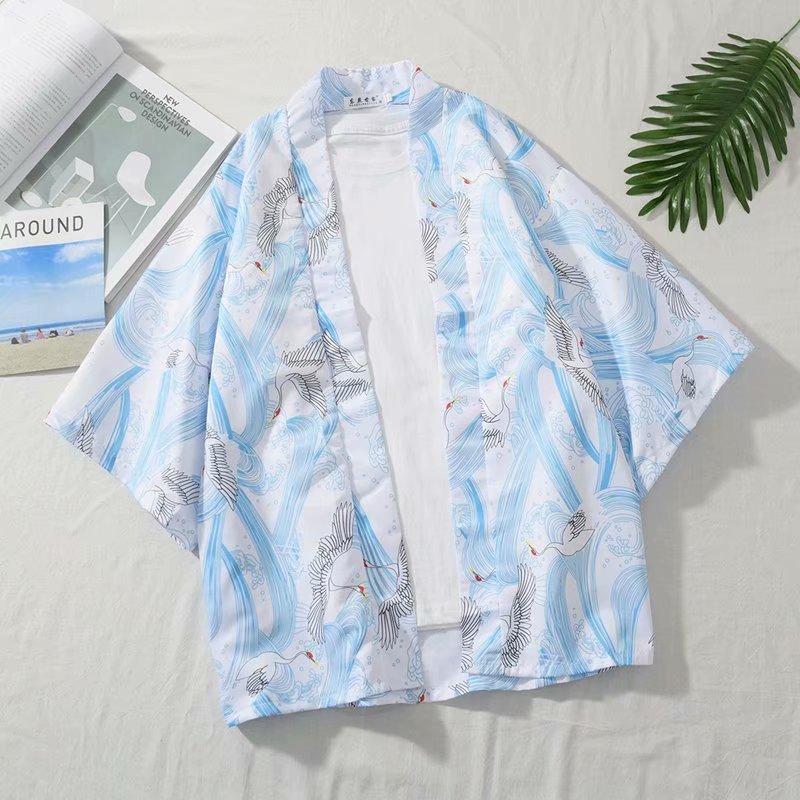 Рубашка с короткими рукавами в стиле ретро Country Tide в китайском стиле с принтом в стиле хип-хоп для пар, мужчин и женщин, тонкая рубашка, куртка, блузка для мужчин