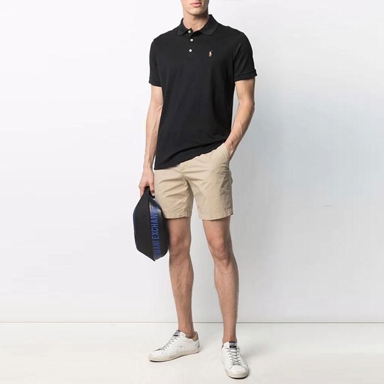 Polo Ralph Lauren Logo Embroidered Short Sleeved Polo Shirt 710713130-001