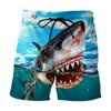 Shark Graphic Shorts Men Summer Beach Shorts 3D Printing Elastic Waist Board Trunks Swimsuit Homme 2023 Summer Homme Ice Shorts