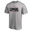 Футболка Fanatics NBA с логотипом команды Los Angeles Clippers (США Medium, Серый)
