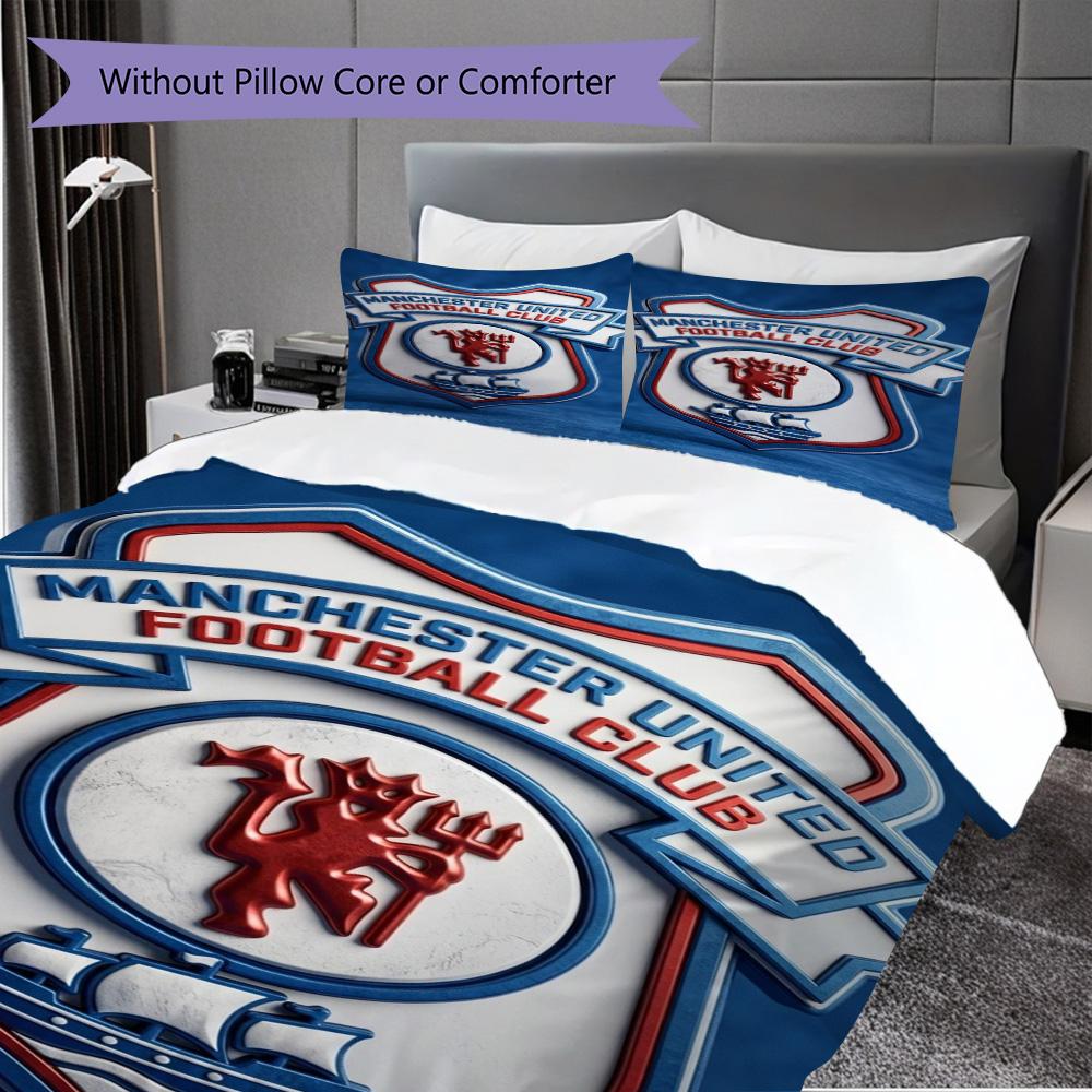 Glory Legacy Three-piece set (1 * duvet cover + 2 * pillowcase, without core) 2D Flat Soft and comfortable Duvet cover and pillowcase Bedding set