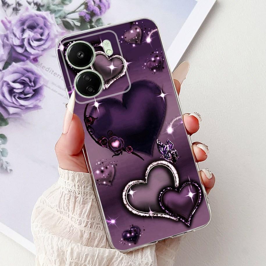 For Xiaomi Poco C65 Case Poco C75 Cover Fashion Butterfly Soft Silicone Capa Phone Back Cover For Xiomi Poco C65 C75 C 65 Bumper