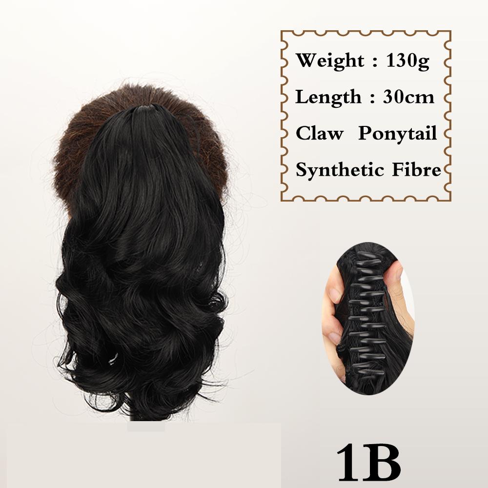 LISI HAIR Синтетические короткие волнистые зажимы для волос в хвосте, наращивание хвоста, 12 дюймов, светлый конский хвост для женщин, повседневная вечеринка