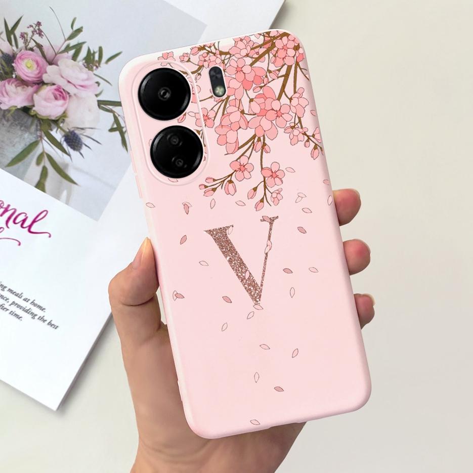 Чехол для Xiaomi Poco C65 Redmi 13C Милая Корона Буквы Чехол Мягкий Силиконовый Чехол для Телефона Для Xiaomi Redmi 13C Redmi13C PocoC65
