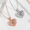 One Hundred Sentences I Love You Eternal Flower Necklace, Korean Version of Love Memory Projection Love Love Necklace