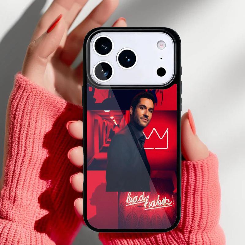 Американский ТВ Люцифер Чехол для телефона для iPhone 17 16 15 14 13 Pro Max Задняя крышка для 12 11 Pro Coque