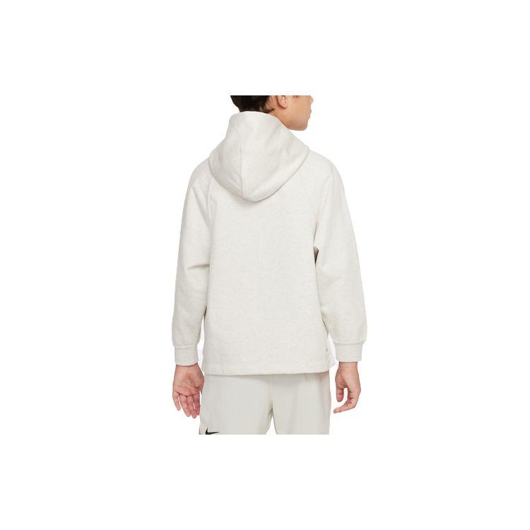 Nike Худи для тренировок из трикотажа с однотонным логотипом для детей Light-Bone DX5374-072