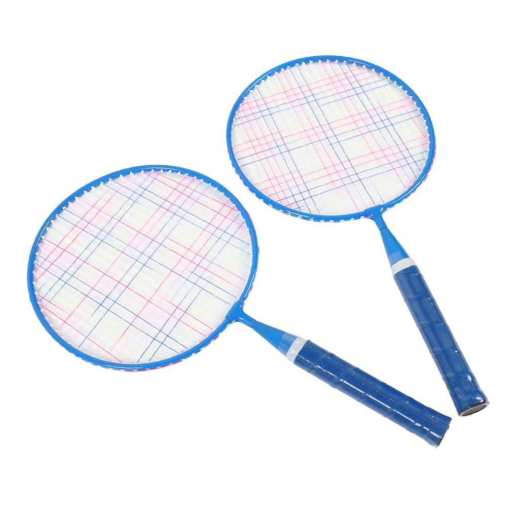 Детский набор ракеток для бадминтона, спортивная теннисная ракетка для тренировок, игрушка с 3 нейлоновыми воланами для стадиона, заднего двора, синий