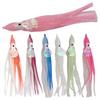12cm Fishing Lure Simulated Bright Color Good Toughness Vivid Eyes Stretchy Fish Attraction Universal Luminous Sea Fishing Soft Octopus Squid Skirt