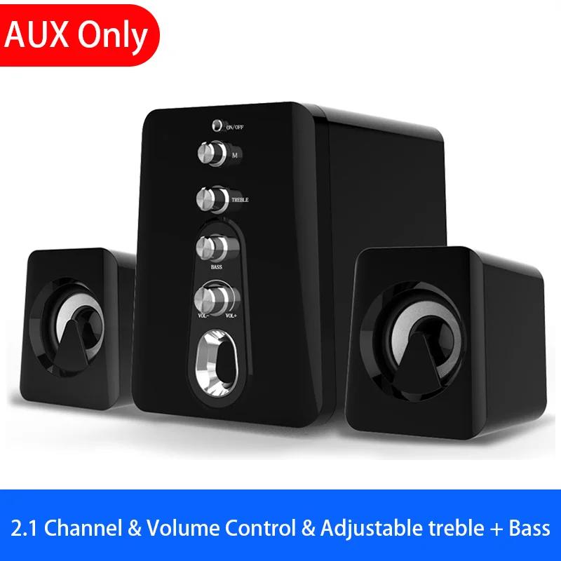 SACCOSDING Computer Speakers Home Theater System Bass Subwoofer Bluetooth Speaker Music Surround For Boombox Desktop Laptop