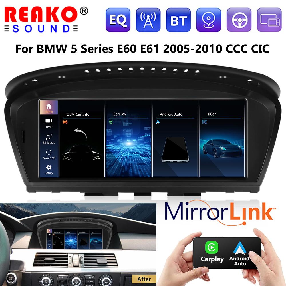 Автомобильное радио для BMW 5 серии E60 E61 E63 E64 E90 E91 E92 E93 CCC CIC MP5, навигация, мультимедийный видеоплеер CarPlay