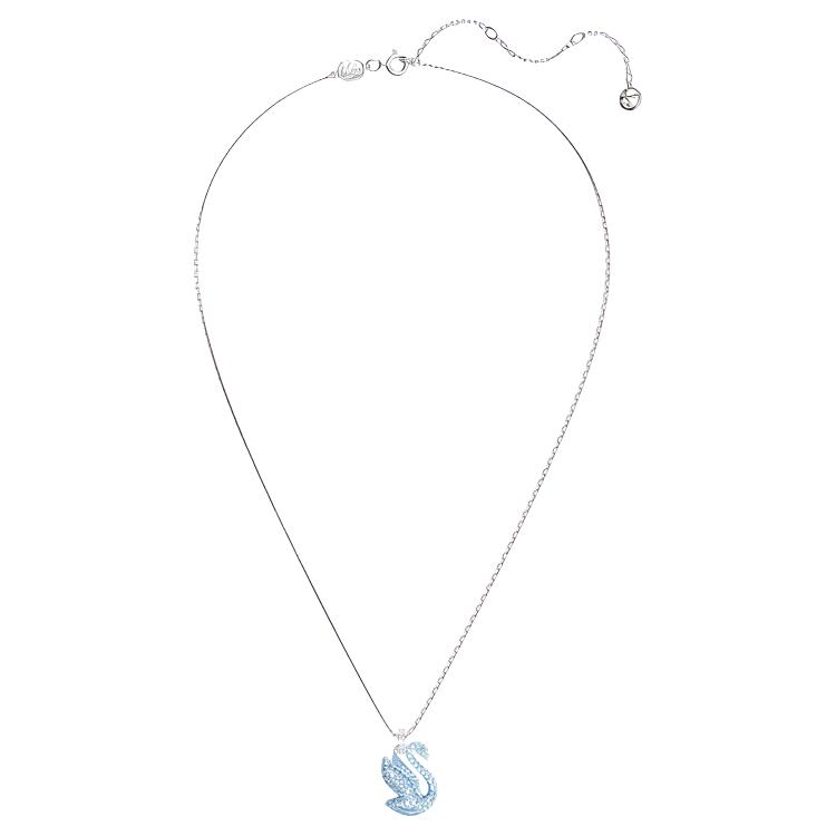 Swarovski Swan Pattern Crystal-Studded Necklace Women necklace Blue 5660594