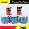 Sfort Vacuum Tire Repair Kit: Mushroom Nail & Round Rubber Patches with Glue
