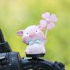 1PC Summer Cute Windmill Bicycle Electric Car Motorcycle Decoration New Car Ornaments Internet Celebrity Cartoon Animal