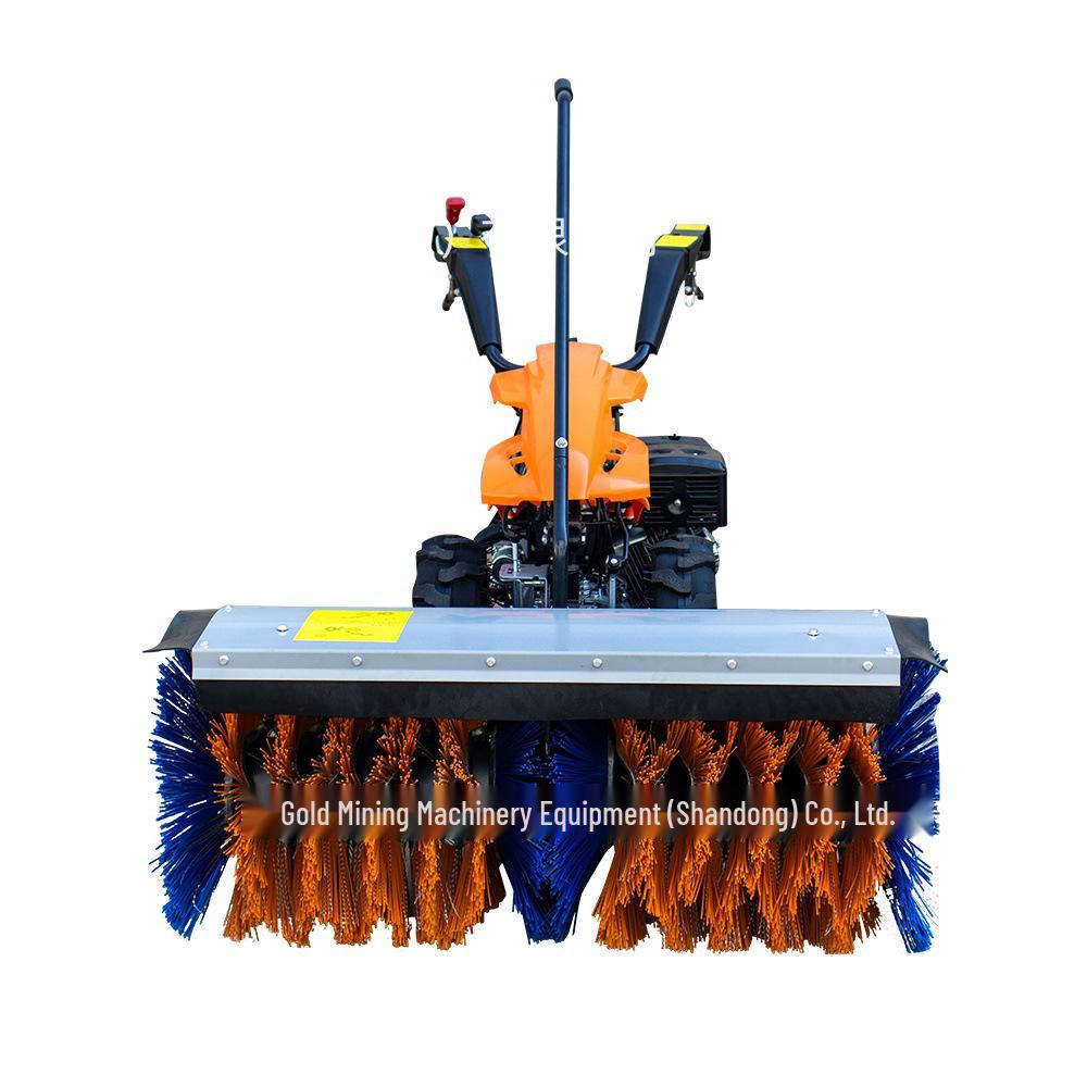 15HP Self-Propelled Walk-Behind Snow Sweeper for Community Property Snow Removal