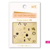 3D Three-dimensional Hot Stamping Nail Decals Star and Moon Sapphire Color Imitation Diamond Self-adhesive Nail Art Sticker DIY Jewelry