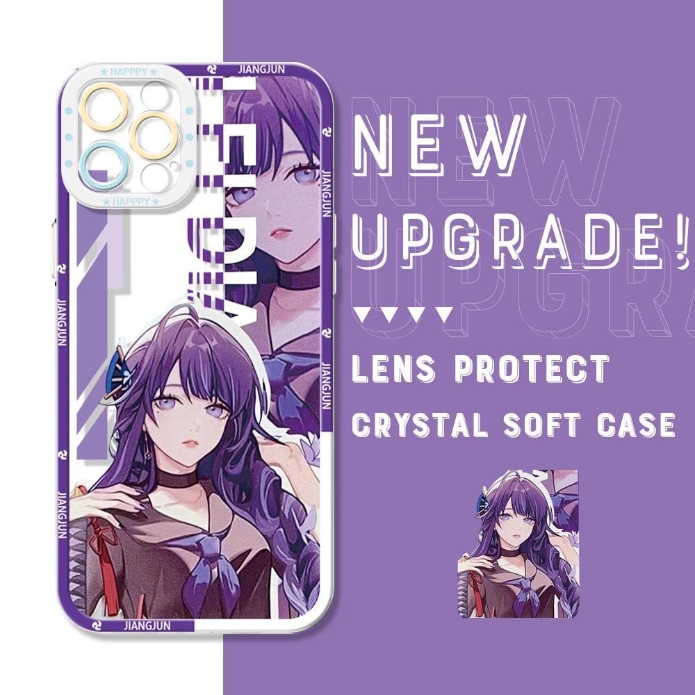 Противоударный мягкий чехол для телефона с мультяшным рисунком, прозрачный защитный чехол для камеры Huawei Honor iPhone Samsung Xiaomi Redmi OPPO Realme Vivo