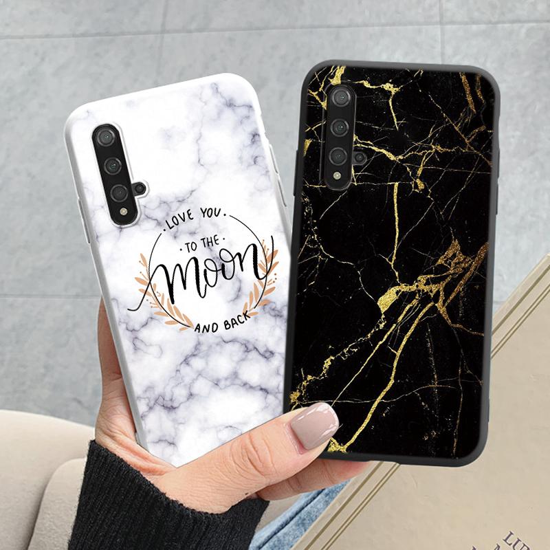 Чехол для телефона с мраморным узором для Huawei Nova 5T Защитный чехол Мягкий Funda для Huawei Nova 5T Nova5T 5 T Силиконовый чехол Capa