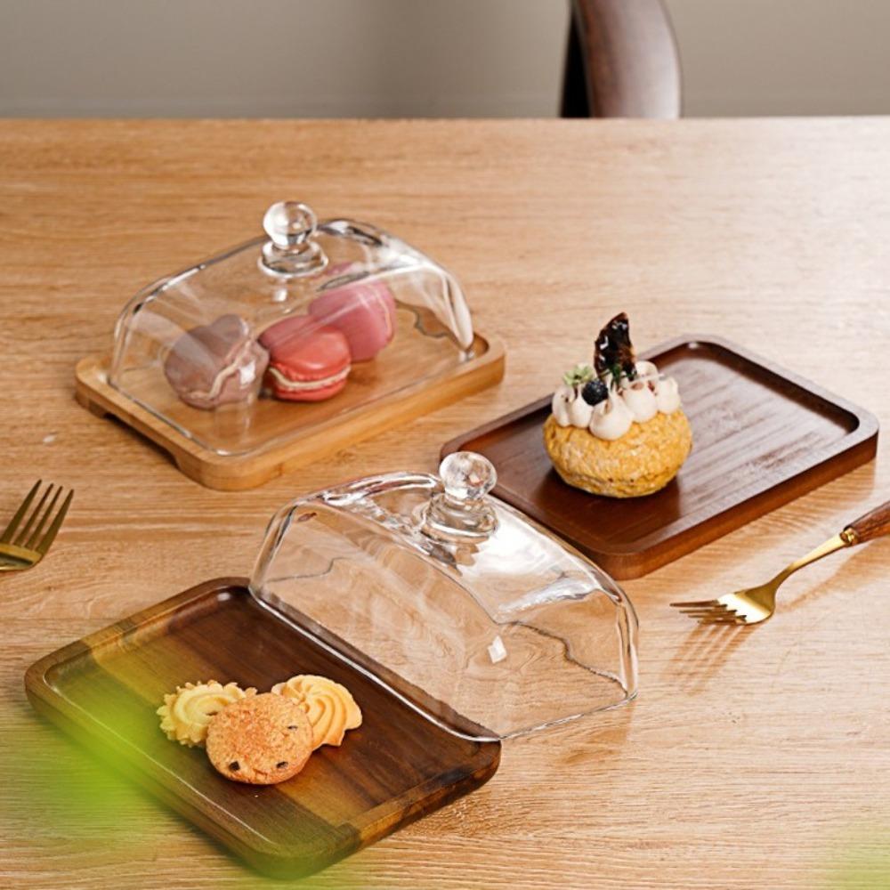 Rectangular Pastry Stand Light Luxury Appetizer Plates Show Rack Cheese Storage Case  Hotels