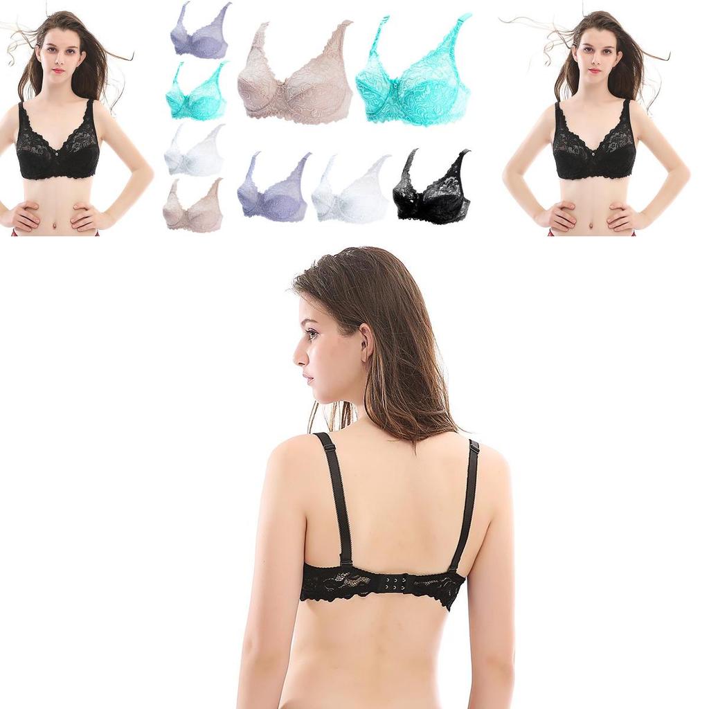Elegant And Sexy Lace Women Bra Plus Size 75-100 D E Ultrathin Brassiere 95e 100e Underwear