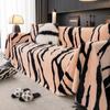 Modern Zebra Pattern Sofa Towel Furniture Cover 4 Seater Sofa Throw Blanket Couch Armchair Slipcover All-season
