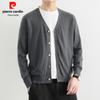 Pierre Cardin Men's Silk-Wool Blend V-Neck Cardigan