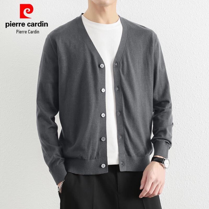 Pierre Cardin Men's Silk-Wool Blend V-Neck Cardigan