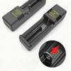 USB Зарядное устройство для аккумуляторов 1-канальный адаптер для зарядки со светодиодным индикатором для 4.2V 3.7V 18650 14500 16340 перезаряжаемых аккумуляторов