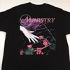 Черная unisex футболка с надписью Ministry Band With Sympathy S-5XL