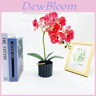 Имитация Фаленопсиса в горшке Искусственный цветок для домашнего декора и мероприятий