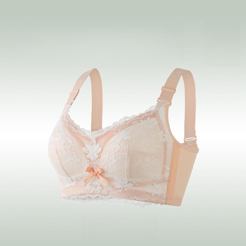 Женское нижнее белье, тонкий регулируемый бюстгальтер большого размера с полной чашкой, бюстгальтер для втягивания груди, бюстгальтер против провисания, бюстгальтер пуш-ап