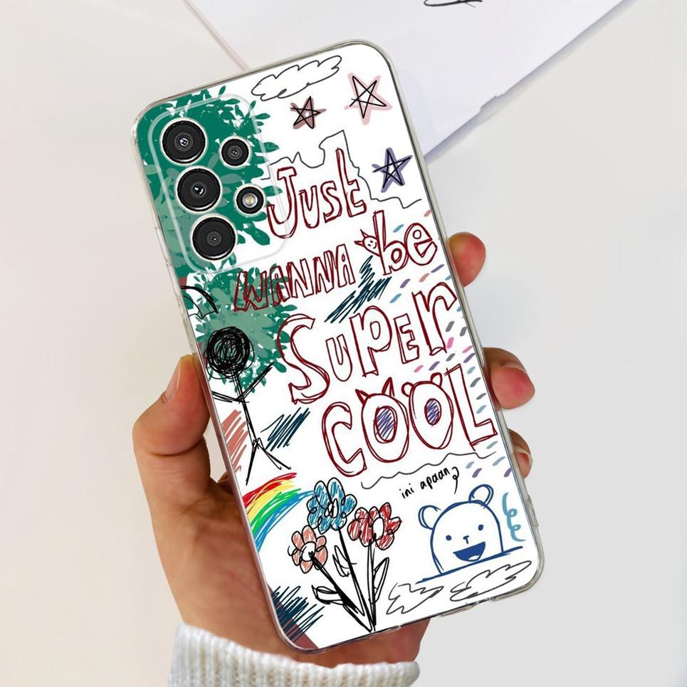 For Samsung A13 M13 M23 M33 Galaxy Case Flowers Butterfly Astronaur Phone Case Back Cover Soft Bumper Samsung Galaxy A13 M23 Bag