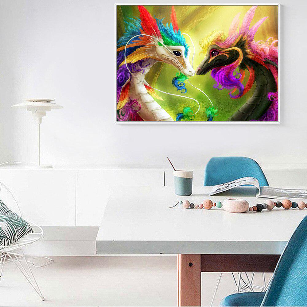 Аксессуары для алмазной живописи Дракон DIY Алмазная вышивка крестиком животные стразы картинки