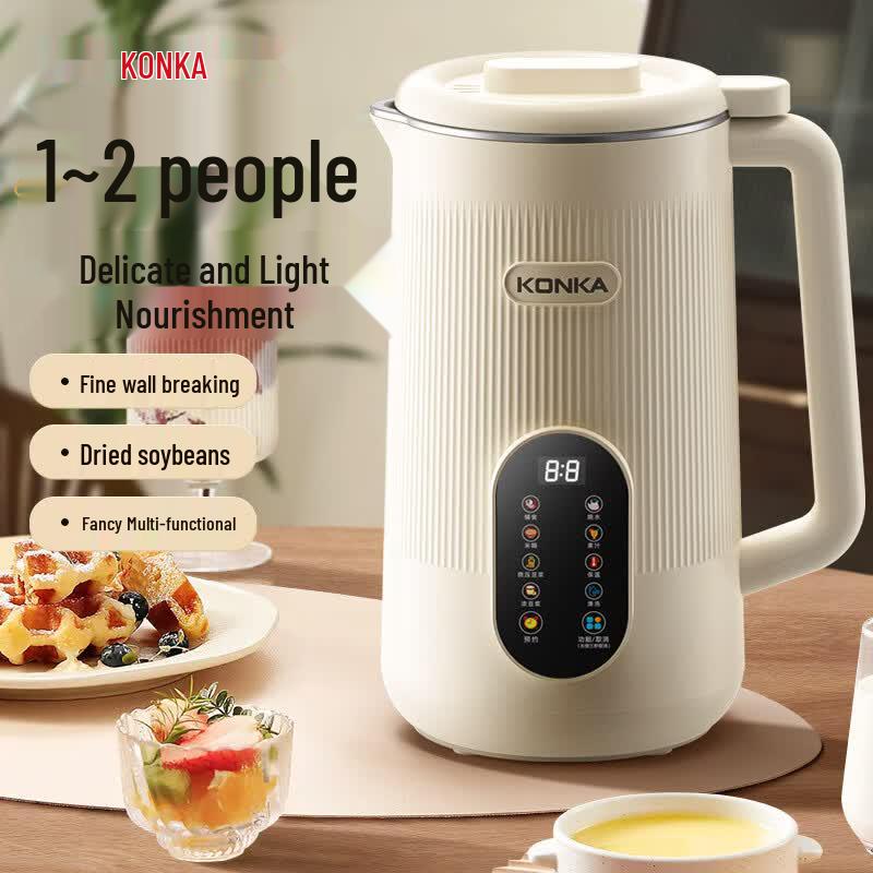 KONKA Автоматическая многофункциональная соевая кофеварка KDJJ-1502E-W, 1,2 л, вилка CN (адаптер в комплекте)