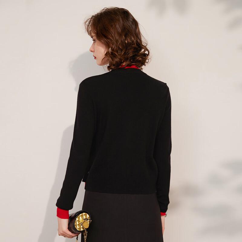 Женский вязаный кардиган Bailuyu с контрастным узором, имитирующий двойку