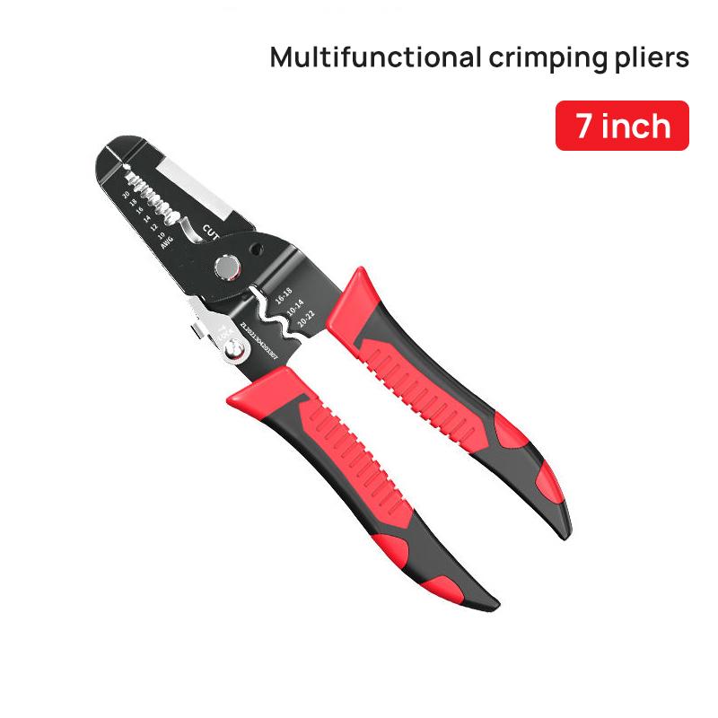 Новый инструмент для зачистки проводов Многофункциональные плоскогубцы для вытягивания Кусачки для ремонта Ножницы для зачистки проводов Электрик Клещи для обжима Ручной инструмент
