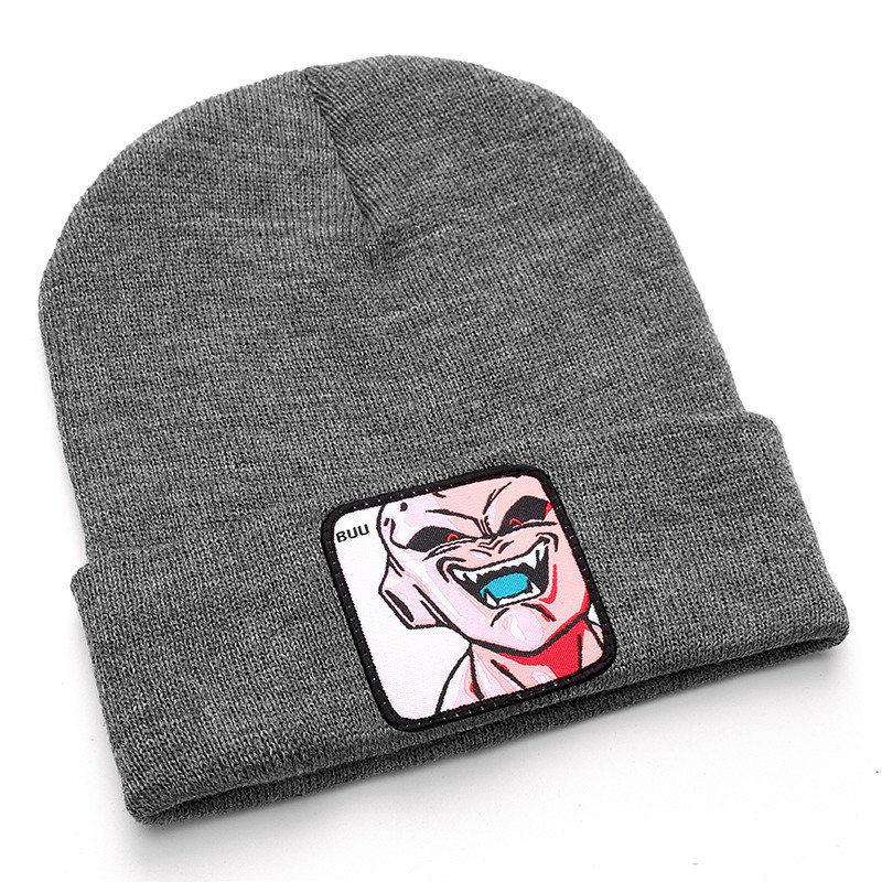 MAJIN BUU шапка высокого качества, хлопковые повседневные шапки унисекс, женская теплая вязаная зимняя шапка, модная однотонная шапка унисекс