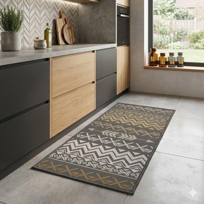 Tapis d'entrée Zaparos 50 x 120 cm marron