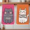 2 шт. Милая кошка Полотенце Салфетка Полотенце для посудомоечной машины Салфетка для дома, кухни и столовой Полотенце для посудомоечной машины Губка для мытья посуды Чистящие средства