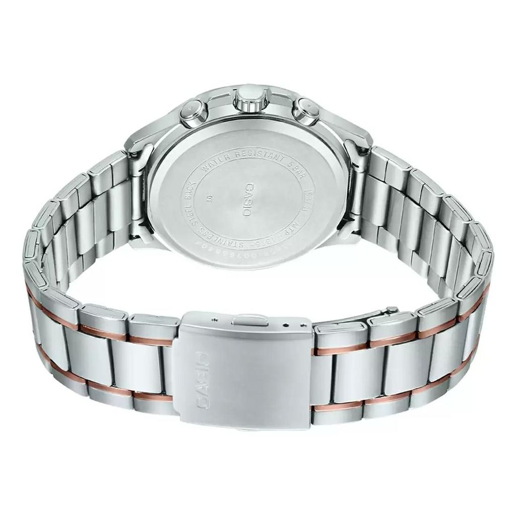 Часы мужские двухцветные с несколькими циферблатами, Two-Tone Multi-Dial Men's Watch,  Casio