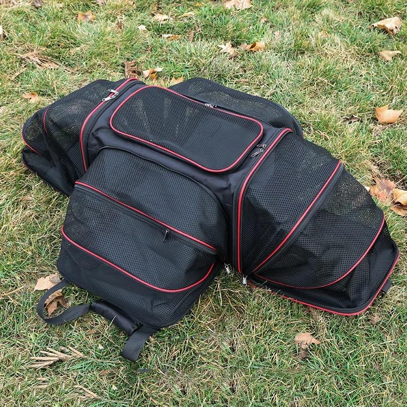 Портативная переноска для кошек, одобренная авиакомпанией, сумка для домашних животных, складная мягкая клетка для кошек, расширяемая дорожная сумка для домашних животных, дышащая сумка для собак