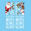 Christmas Stickers Father Christmas Snowman Moose Window Stickers Party Holiday Decoration Cartoon Window Stickers