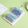 Портативная сумка для хранения карт большой емкости с несколькими слотами для карт, короткая сумка для карт из ПУ-кожи, с принтом кролика и тюльпана, держатель для кредитных карт, женская