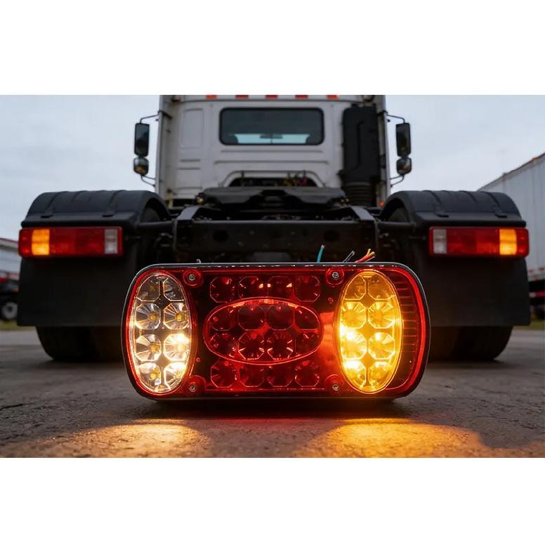 Truck Tail Light Signal Indicator 4in1 Brake Taillights Pickup 32LED Trailer Turn Signal Running Lights Stop Warning  Lorry Van