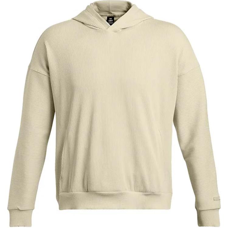 Under Armour UA Journey Solid Logo Ribbed Loose Hoodie Мужские толстовки Mud 1383100-273