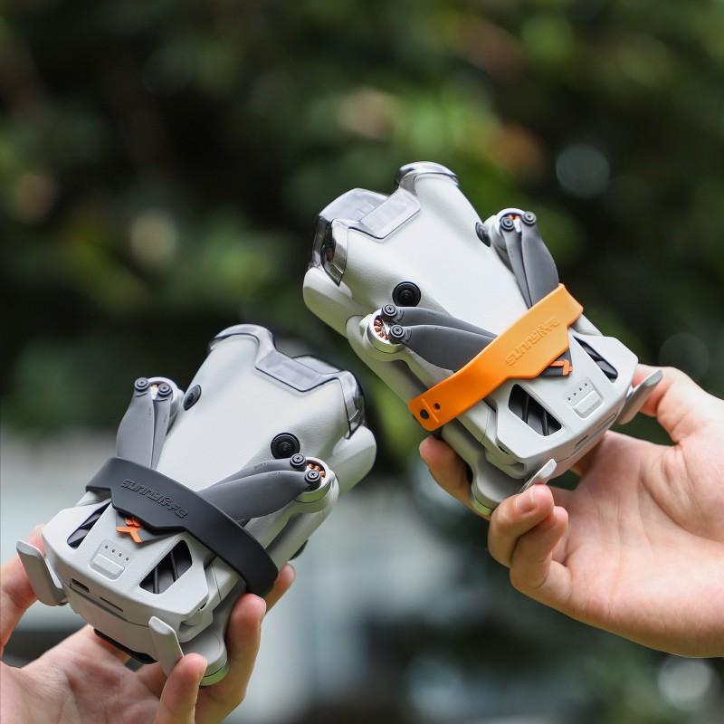 Sunnylife Mini 4 Pro Propeller Clamp With Base Cover Protective Cap Drone Securing Landing Gear Protection