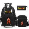 3Pcs/set Anime Dragon Ball Laptop Backpack Unisex Bagpack with Lunch Handbag for Girl Boy Teenager Schoolbag Men Women Leisure Bag Rucksack Mochila