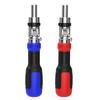 Ratchet Screwdriver with Non-Slip Handle High Strength 180-Degree Pivoting Adjustable Angle 13-in-1 Multi-functional Screwdriver